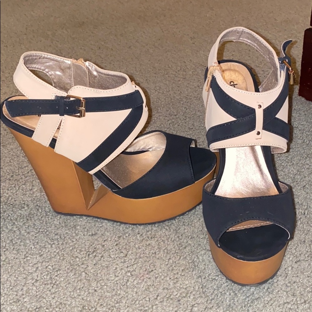 High heel wedges